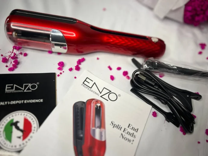ENZO PROFESSIONAL Brosse Lissante Technologie 3D, Chauffage Rapide - الصورة 4